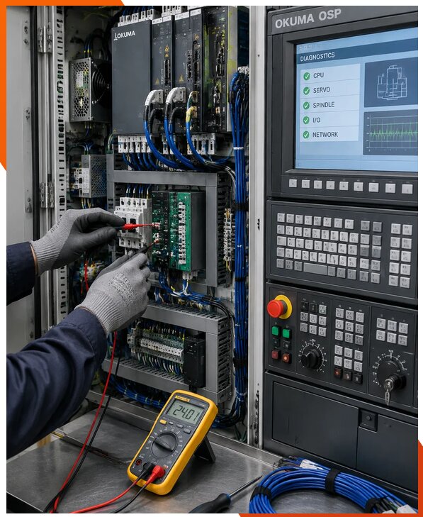 Ремонт систем ЧПУ Okuma OSP в Салавате